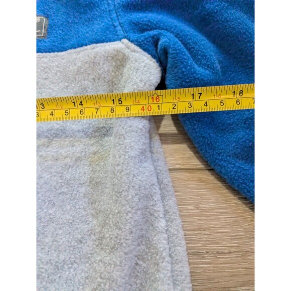 NWT Eddie Bauer Blue Gray Fleece Sweater Jacket Youth Boys Size M 10-12 - Picture 6 of 8